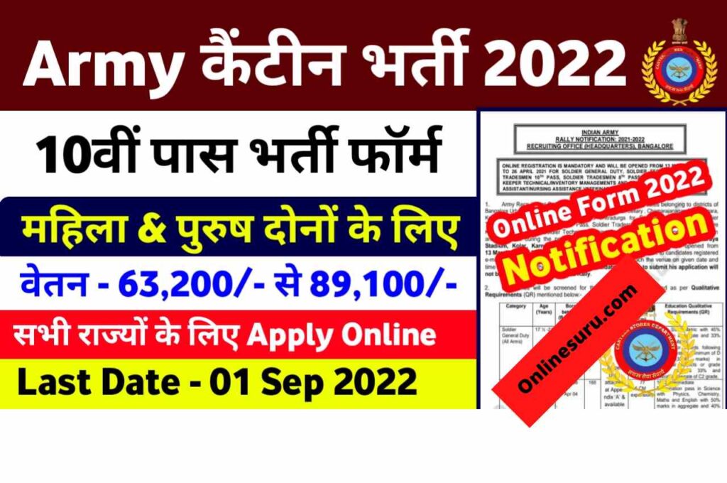 Indian Army Canteen Board Recruitment 2022: Apply Online Form 5400 Post Notification Out 2022 3 Indian Army Canteen Board Recruitment 2022
