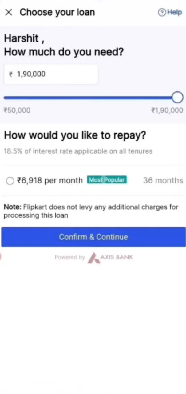 Flipkart Personal Loan Online Apply 2023: Flipkart से ₹10 लाख का Personal Loan तुरंत हाथों हाथ ऐसे ले, जाने लोन आवेदन की पूरी प्रक्रिया? Full Information 6 Confirm and Continue