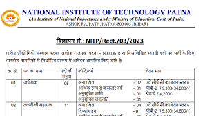 NIT Patna Non Teaching Recruitment 2023: Online Apply – Notification | NIT पटना में नई भर्ती ऑनलाइन आवेदन शुरू Full Information 4 NIT Patna Non Teaching Recruitment