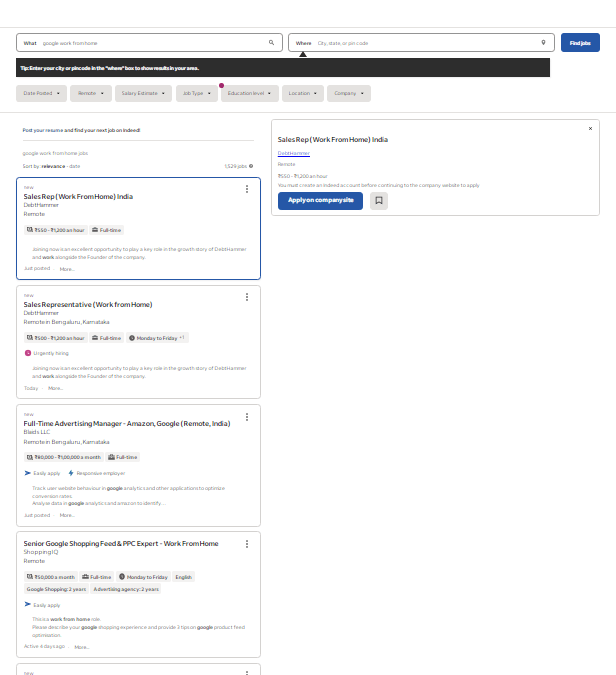 Google Work From Home Job In India 2023: भारत मे घर बैठे गूगल के लिए वर्क फ्रॉम होम जॉब करें और हाई सैलरी पैकेज के साथ करियर बनाने का सुनहरा मौका पायें Full Information 5 Google Work From Home Job In India