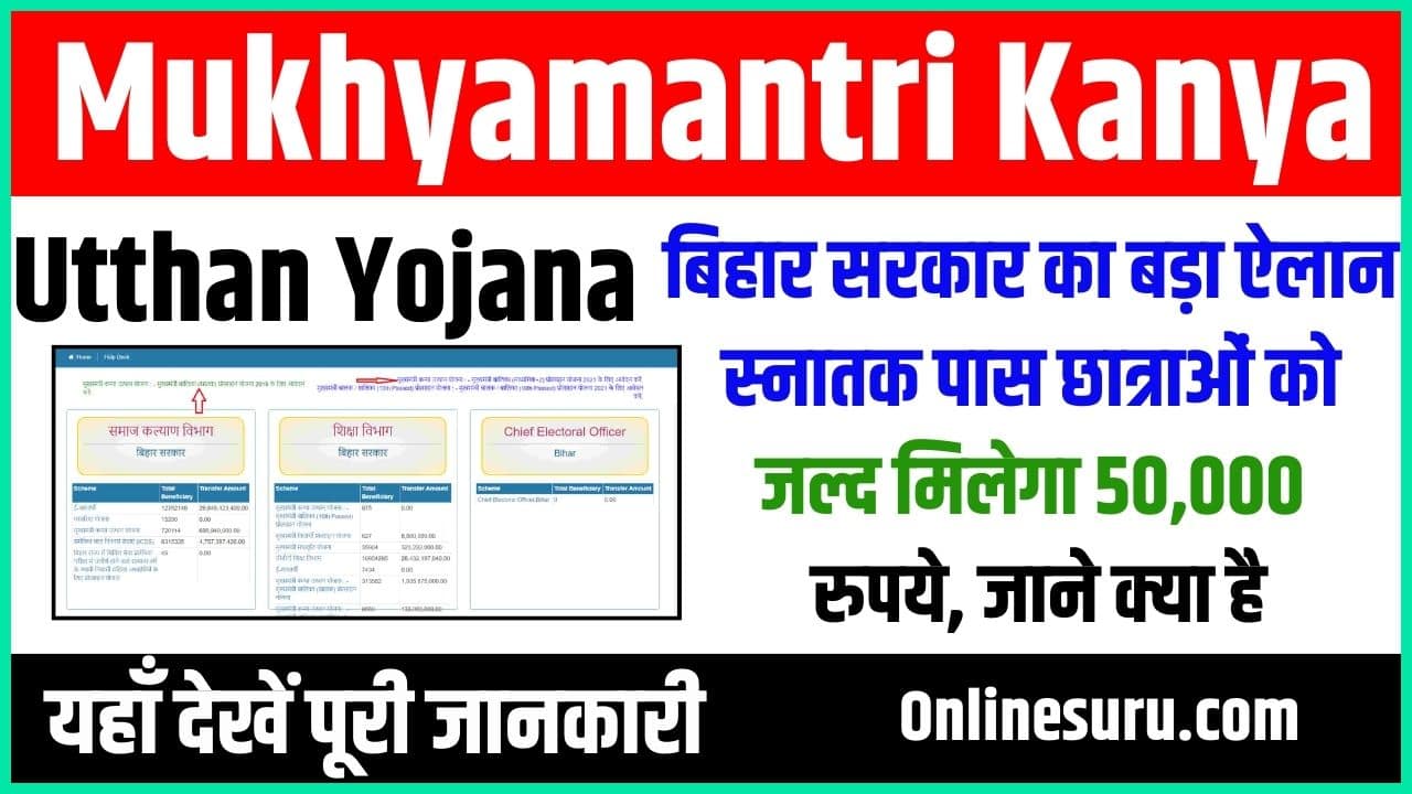 Mukhyamantri Kanya Utthan Yojana 2024: बिहार सरकार का बड़ा ऐलान स्नातक पास छात्राओं को जल्द मिलेगा 50,000 रुपये, जाने क्या है पूरी रिपोर्ट? Full Information 3 Mukhyamantri Kanya Utthan Yojana