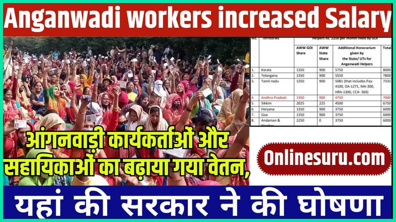 Anganwadi workers increased Salary 2024: आंगनवाड़ी कार्यकर्ताओं और सहायिकाओं का बढ़ाया गया वेतन, यहां की सरकार ने की घोषणा.. Full Information 3 Anganwadi workers increased Salary