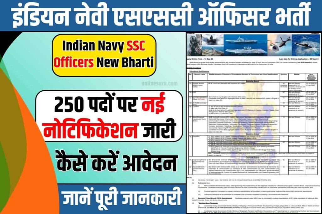 Indian Navy SSC Officers New Bharti 2024: इंडियन नेवी एसएससी ऑफिसर भर्ती 250 पदों पर नई नोटिफिकेशन जारी 3 Indian Navy SSC Officers New Bharti