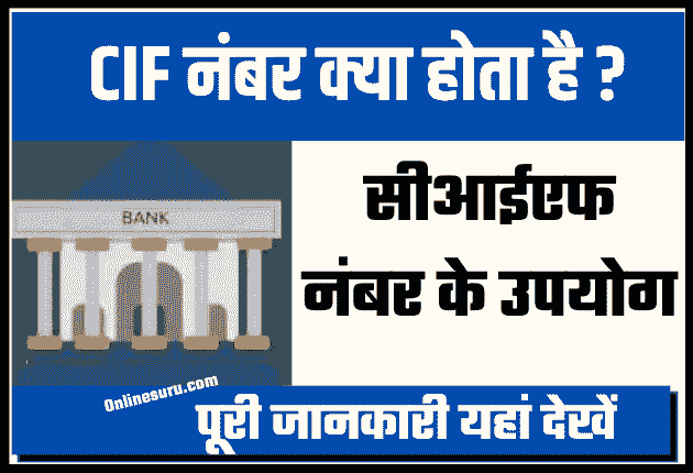 Cif number kya hota hai
