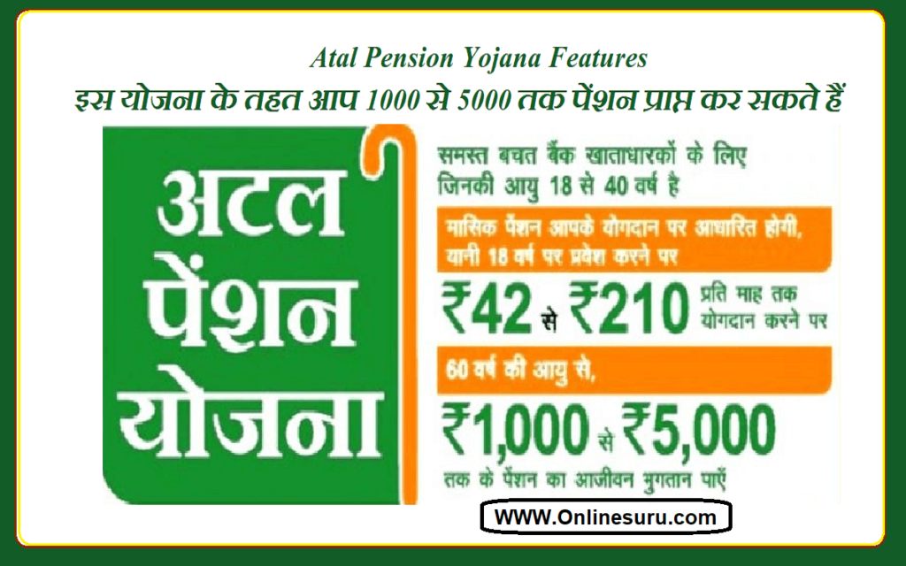 Atal Pension Yojana Features