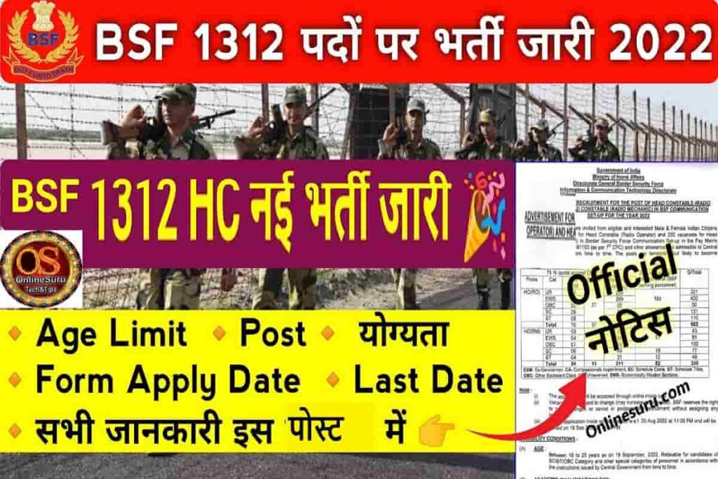 BSF Head Constable Recruitment