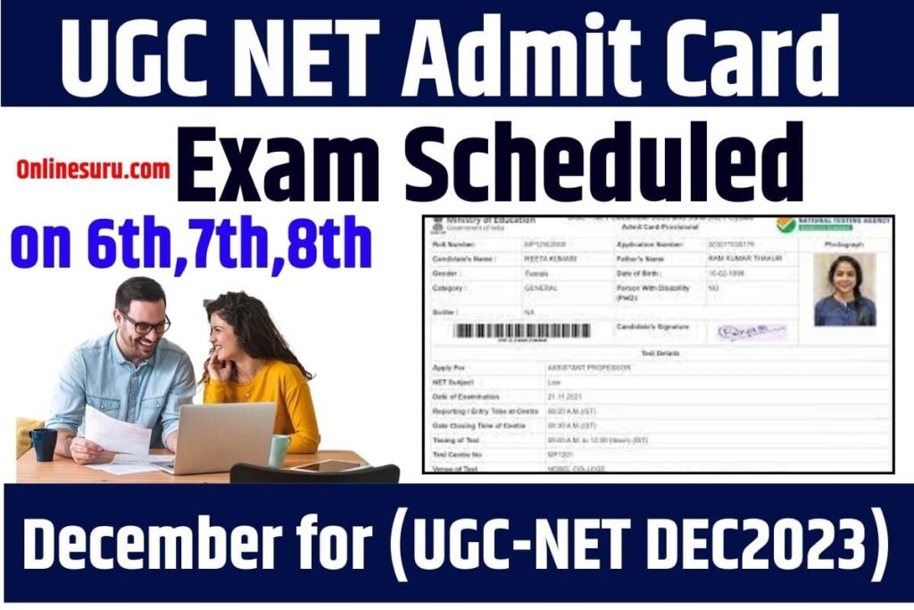 UGC NET Admit Card