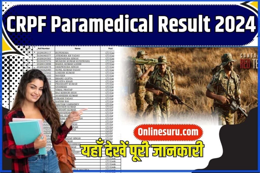 CRPF Paramedical Result