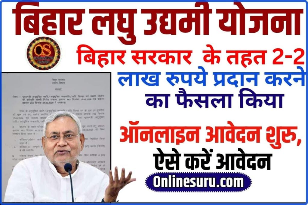 Bihar Laghu Udyami Yojana Form Apply
